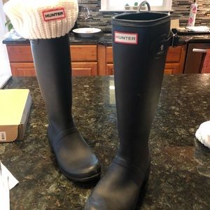 Hunter Tall Black Rainboots